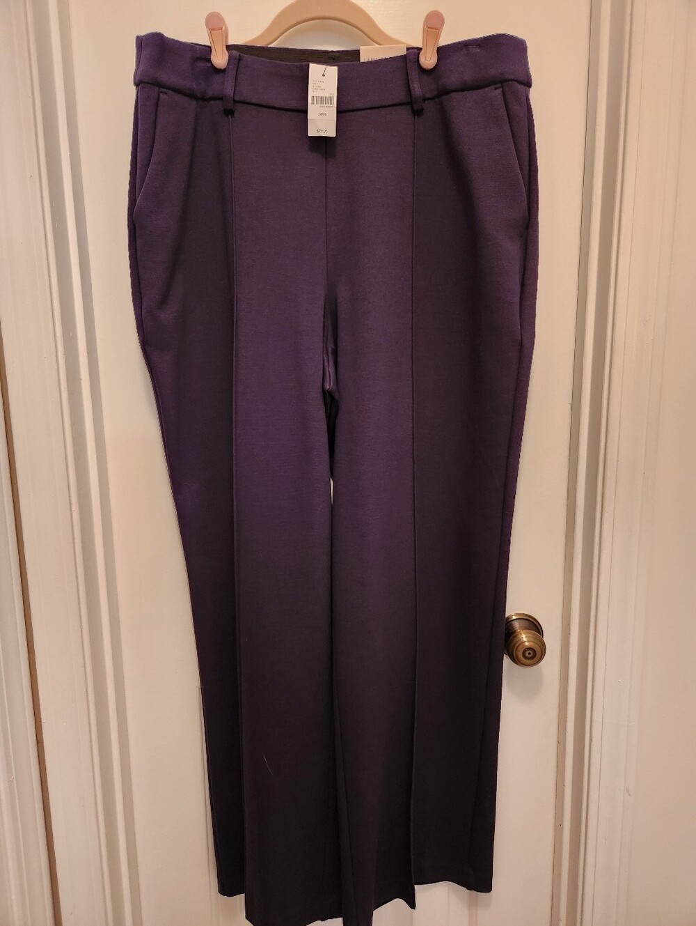 Womens Lane Bryant Ponte Knit Pull-on Pants - Size 14/16